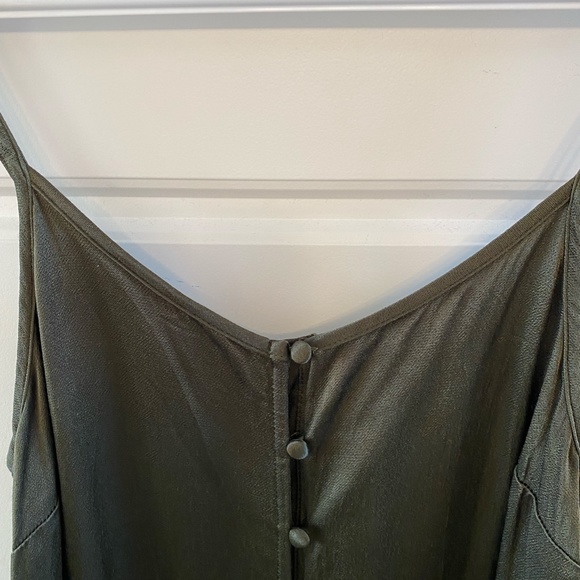 Black Swan Button Closure Sleeveless Blouse, S - Picture 2 of 10